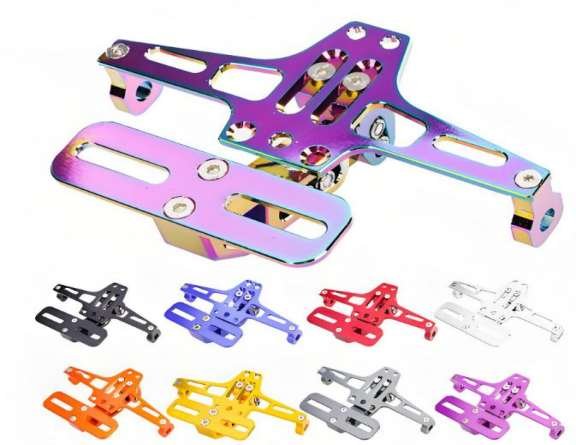 Portaplaca Retráctil / Abatible Deportivo CNC Anodizado